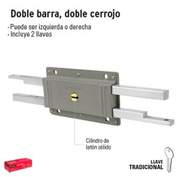 Cerradura de Doble Barra Doble Cerrojo