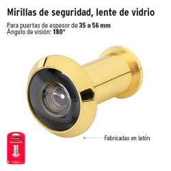 Mirilla de Seguridad Lente de Vidrio