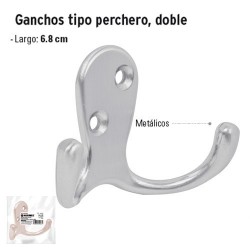 Compra Linea Gancho Tipo Perchero Doble en ConstruActivo.com