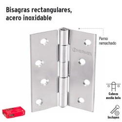 Bisagra Rectangular de Acero Inoxidable