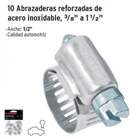 Abrazaderas Reforzadas de Acero Inoxidable