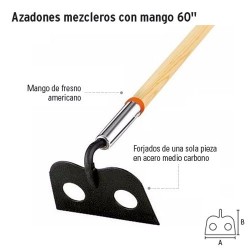 Azadon Mezclero Cabeza Forjada 10" TRUPER