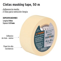 Cintas Masking Tape 50 m TRUPER