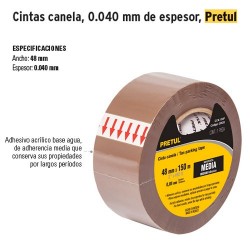 Cintas Canela 0.040 mm de Espesor PRETUL