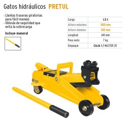 Gato Hidraulico 1.5 Toneladas PRETUL