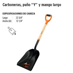 Pala Carbonera Puño "Y"