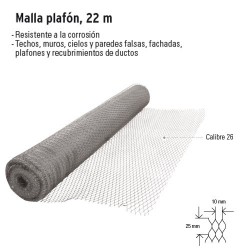 Malla Plafon 22 m FIERO