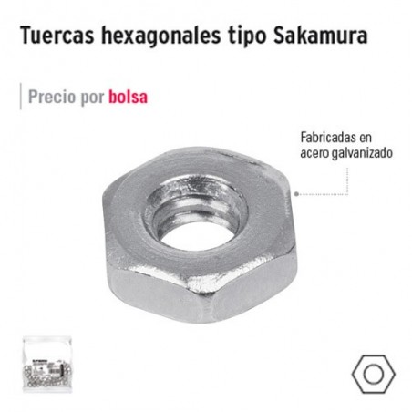 Tuerca Hexagonal Tipo Sakamura FIERO