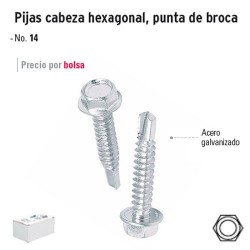 Pija Cabeza Hexagonal Punta de Broca FIERO