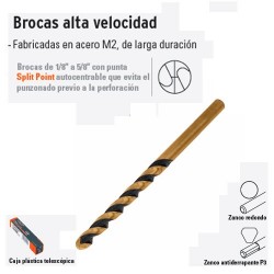 Brocas Alta Velocidad Turbo Steel TRUPER