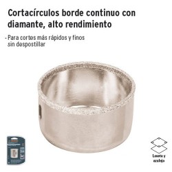 Cortacirculos Borde Continuo con Diamante Alto Rendimiento TRUPER