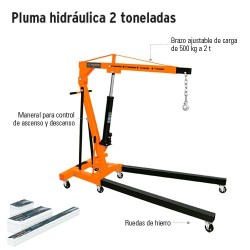 Pluma Hidraulica 2 Toneladas TRUPER