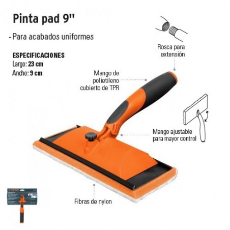 Pinta Pad 9" TRUPER