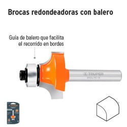 Broca para Router Redondeadora con Balero TRUPER