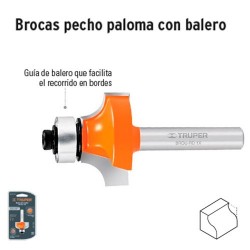 Broca para Router Pecho Paloma con Balero TRUPER