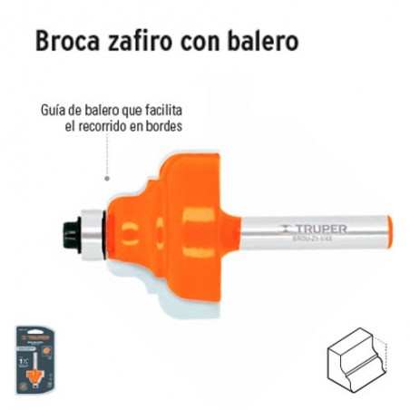 Broca para Router Zafiro con Balero TRUPER