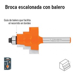 Broca para Router Escalonada con Balero TRUPER