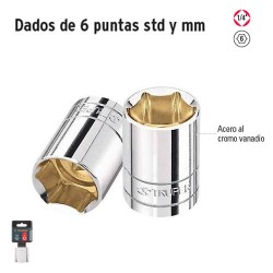 Dados de 6 Puntas Cuadro 1/4" TRUPER