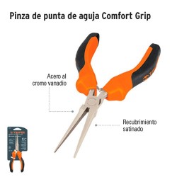 Pinza de Punta de Aguja Comfort Grip TRUPER