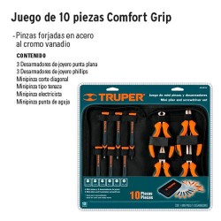 Juego de 10 Piezas Comfort Grip TRUPER