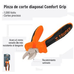 Pinza de Corte Diagonal Comfort Grip