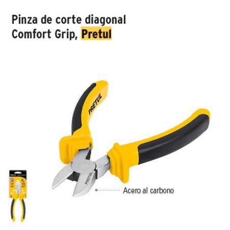 Pinza de Corte Diagonal Comfort Grip PRETUL