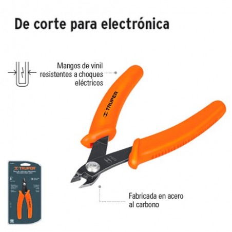 Pinzas de Corte Para Electrónica TRUPER