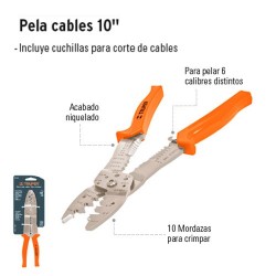 Pinza Pela Cables 10" TRUPER