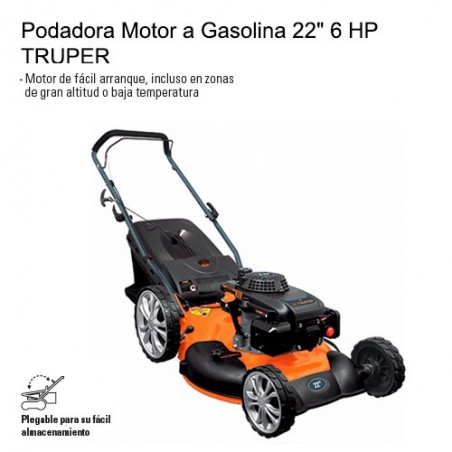 Podadora Motor a Gasolina 22" 6 HP TRUPER