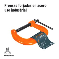 Prensa Forjada en Acero Uso Industrial TRUPER