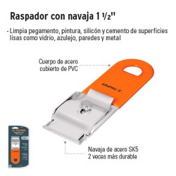 Raspador con Navaja 1 1/2" TRUPER