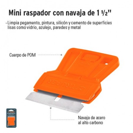 Mini Raspador con Navaja de 1 1/2" TRUPER