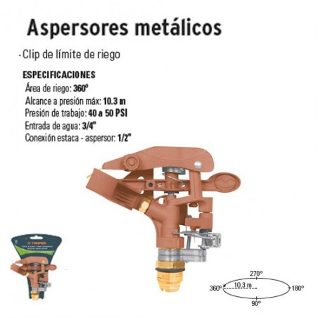 Aspersores Metálicos TRUPER