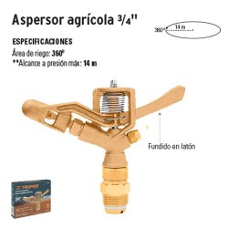 Aspersor Agrícola 3/4" TRUPER