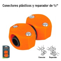 Conectores Plásticos y Reparador de 1/2" TRUPER