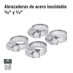 Abrazaderas de Acero Inoxidable 3/8" y 3/4" TRUPER