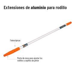 Extensiones de Aluminio para Rodillo TRUPER