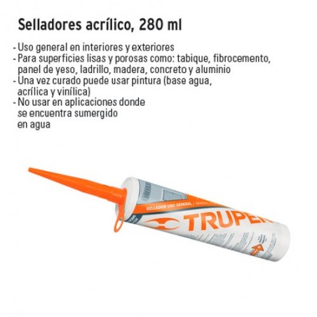 Selladores Acrílico 280 ml TRUPER