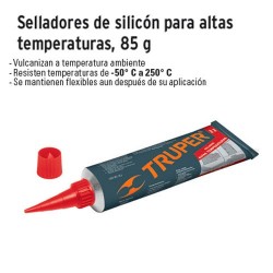 Selladores de Silicón para Altas Temperaturas 85 g TRUPER