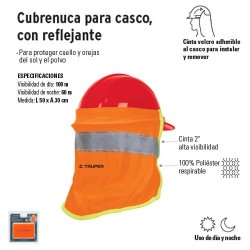 Cubrenuca para Casco con Reflejante TRUPER