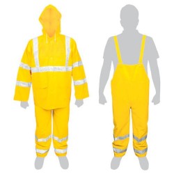 Conjunto Impermeable Amarillo Con Reflejantes TRUPER