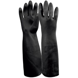 Guantes de Látex Uso Industrial, Puño Extralargo TRUPER