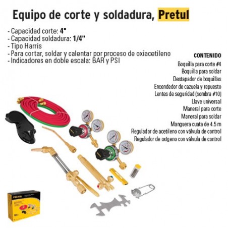 Equipo de Corte y Soldadura PRETUL