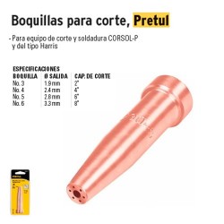 Boquillas para Corte PRETUL