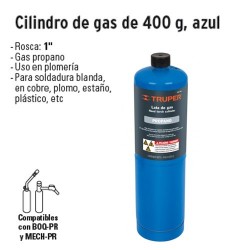 Cilindro de Gas 400 g TRUPER