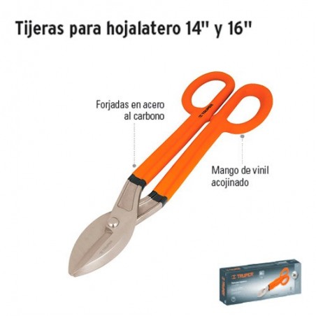 Tijeras para Hojalatero 14" y 16" TRUPER