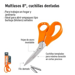 Multiusos 8" Cuchillas Dentadas