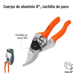 Tijeras para Poda de Aluminio 8" Cuchilla de Paso TRUPER