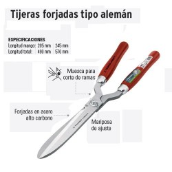 Tijeras para Poda Forjadas Tipo Alemán TRUPER