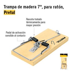 Bolsa con 2 trampas de 4 de madera para ratón, Pretul, Trampas Para Ratón ( Ratoneras), 23709